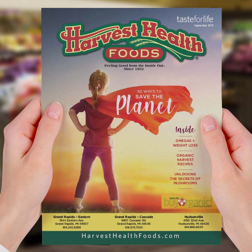 Taste for Life editorial layout