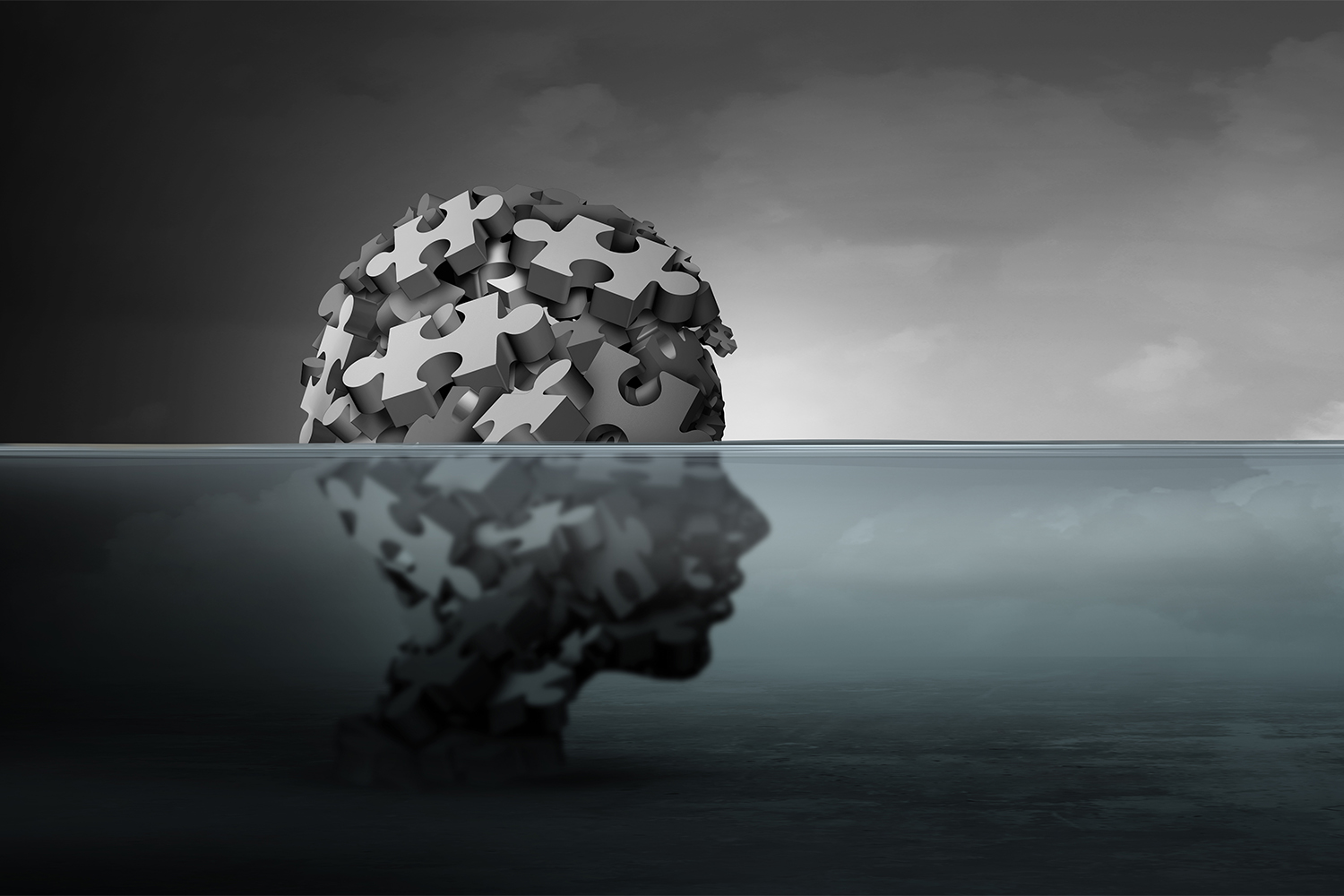 an illustration of a teenager with brain fog and depression