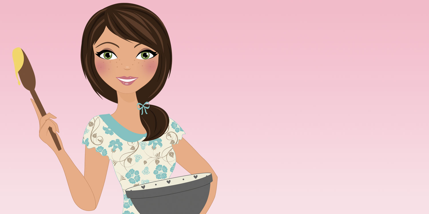 Gluten free woman baking