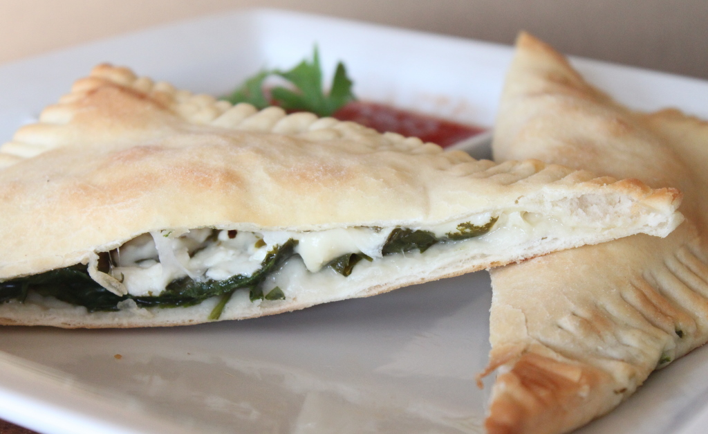 fresh homemade miniature calzones