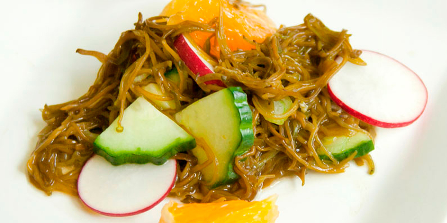 Mekabu Cucumber Orange Salad