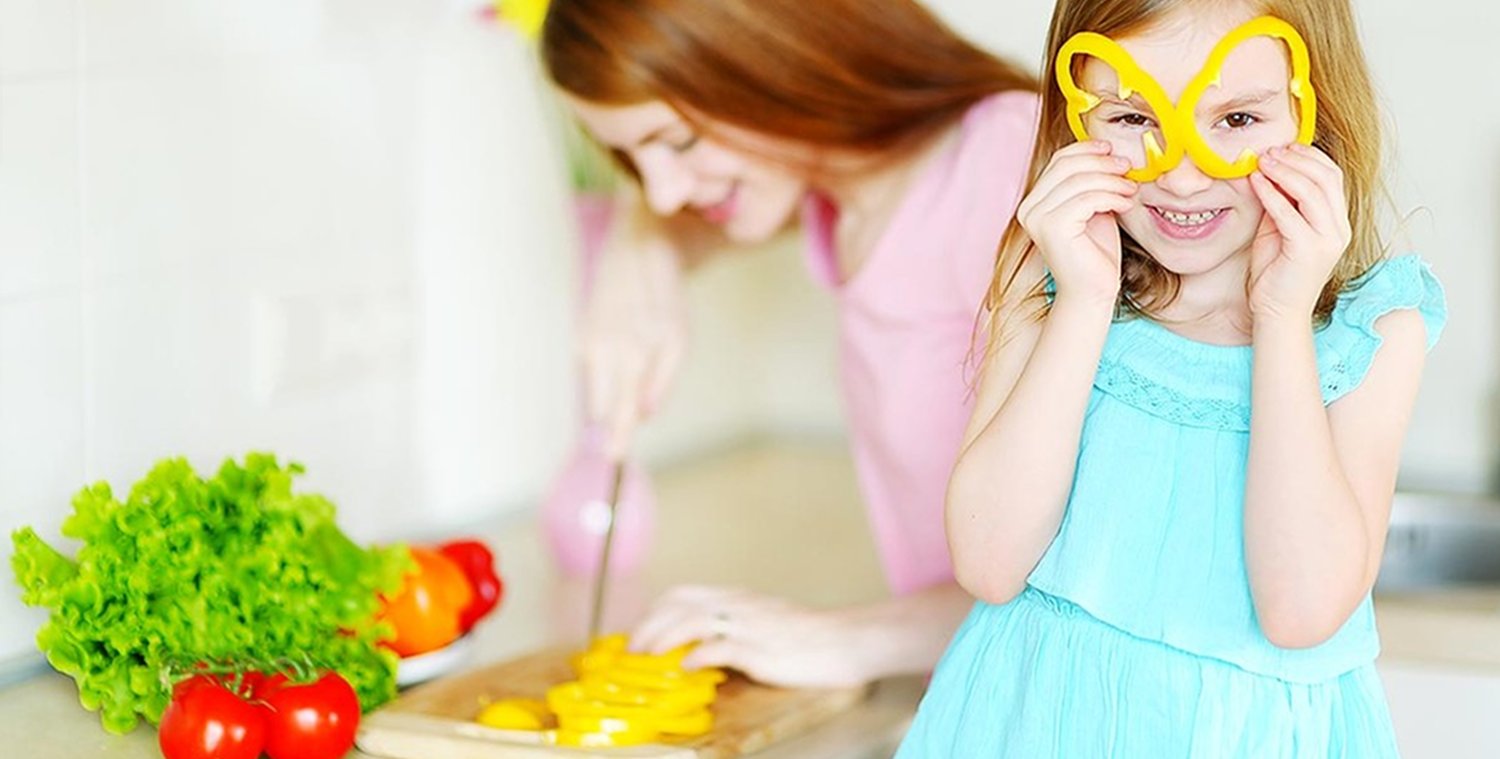 Children enjoying food