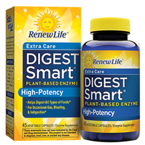 Renew Life Formulas Extra Care Digest Smart Plant-Based Enzyme High-Potency
