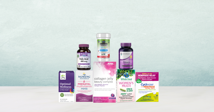 assortment of all-natural products