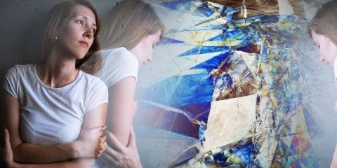 Young woman suffering from depression/anxiety.