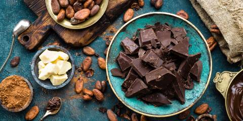 cacao nibs, chocolate, and other bitter foods