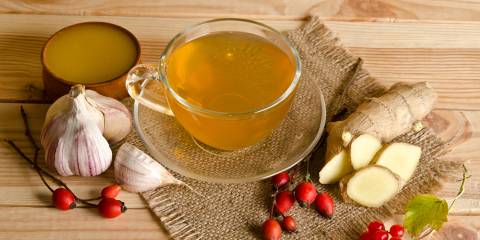 Heart healthy remedies, hawthorn, ginger, and garlic.