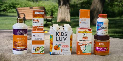 a selection of all-natural supplements and foods