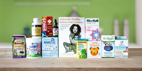 A range of natural wellness products for children