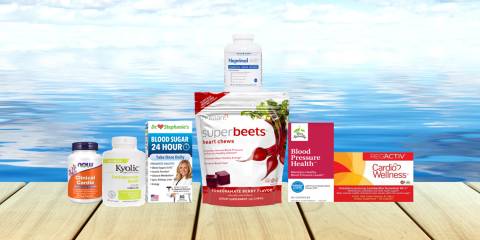 a selection of all-natural supplements for cardiovascular health