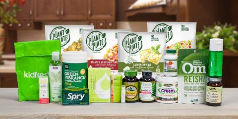 a variety of all-natural foods, supplements, and body care products