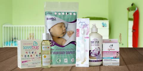 A selection of all-natural products for your baby's health and comfort.