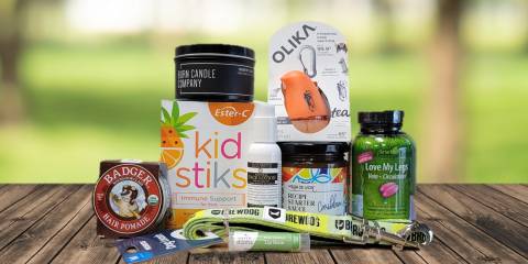 a variety of all-natural products