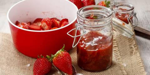 the process of making homemade jam