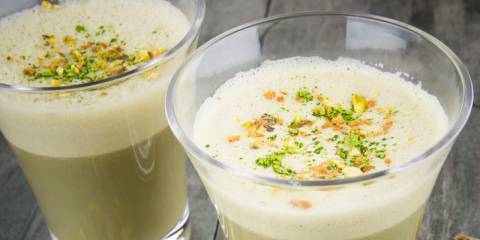 healthy smoothies in a glass