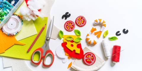 arts and crafts in the kitchen