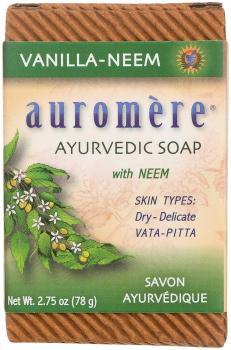 Auromere Vanilla-Neem Ayurvedic Soap