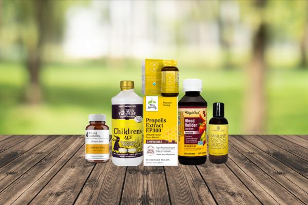 a collection of all-natural supplements for immunity and vitality