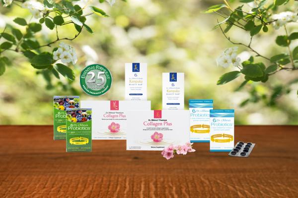 a collection of products from Essential Formulas' Dr. Ohhira brand