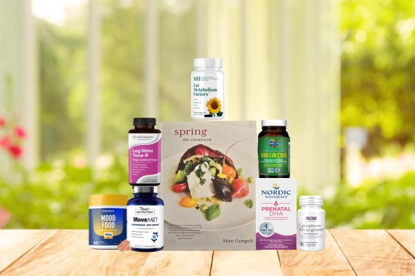 a spring-themed collection of supplements and a cookbook