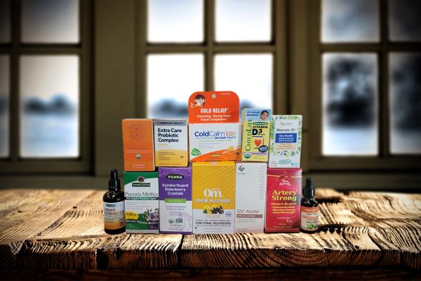 a collection of all-natural immunity supplements