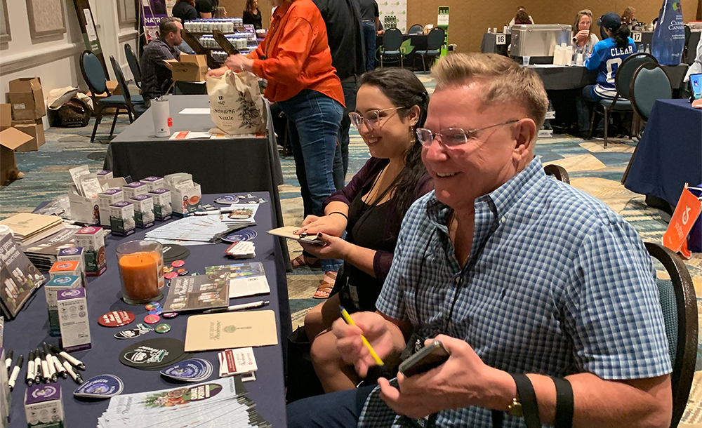 vendors at a convention